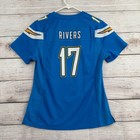 Nike Philip Rivers Chargers Jersey Women Medium Blue Nfl On Field 478655-480