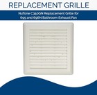 Oem Broan Nutone C350gn Grille   Fits Models 695 696n Ventilation Fan- White