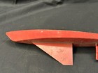 Antique Red Paint Childs Pond Wooden Boat Folk Art Old Paint Pal Boat