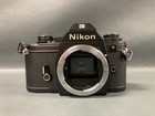 Vintage Nikon Em 35mm Slr Camera W 3 Lenses  Motor Drive  More  tested read 