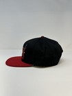 Vintage Budweiser Bud Christmas Lights King Of Beers Red Black Snapback Hat Rare