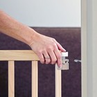 Wood 28 -42  Swing Baby Safety Gate Pet Dog Fence Child Walk Thru Door Stairway