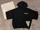 New Kids Fear Of God Essentials Black Hoodie Size 10 100  Authentic   