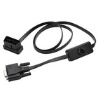 Obd2 Obdii 16 Pin Male To Db9 Serial Rs232 Female Port Obd Cable Adapter 