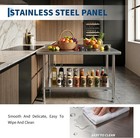 60   X 24   Stainless Steel Table For Prep   Work With Backsplash For Kitchen
