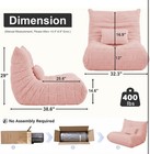 Zoovee Giant Bean Bag Chair For Adults Memory Foam Oversized Corduroy Floor Sofa