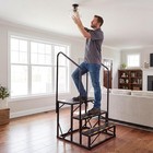 3 Step Rv Stairs With 2 Handrails For Rv Camper Mobile Home Porch Heavy Duty