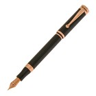 Brand New Montegrappa Ducale Fountain Pen     Black Resin   Rose Gold  fine Nib 