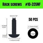 50 Pack Rack Screws And Nylon Washers   10-32 Unf For Server Cabinet  Server    