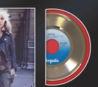 Blondie  rapture  Reproduction Signature Framed 45 Record Display  m4 