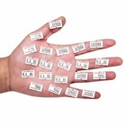 6000pcs Price Labels Gun Paper Tag 10 Rolls Sticker White Red Line For Mx 5500