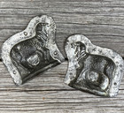 Antique Tin Sheep Chocolate Mold Highly Detailed 2 Piece Mold Candy Lamb  16