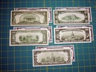 1929 Frbn Type 2 Set Reproduction U s  Currency Paper Money Copy