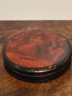 Antique 1800s Snuff Box Of A Humorous  Ballroom Scene-lacquered Papier Mache