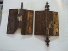 Ornate Victorian 3-1 2  Fancy Eastlake Door Hinge   Half Steeple Pin