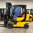 2019 Yale Glc080vx 8000lb Used Lp Gas Forklift Triple Mast Sideshift 7061 Hours