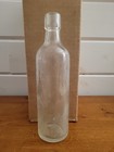 Antique Apothecary Bottle Dr S b h    Co Clear Glass 9 5    Late 1800s