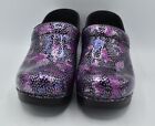 Dansko Professional Size Eu 41 Us 10 5-11 Patent Leather Dotty Abstract Clogs