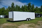 New 2026 8 5x24 8 5 X 24 V- Nose Enclosed Car Hauler Cargo Trailer 10k   Ramp