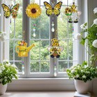 Jecuik 8 Pcs Gnomes Diamond Art Suncatchers Double Sided Painting Suncatcher Diy