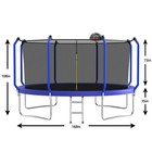 14ft Outdoor Trampoline With Basketball Hoop Safety Enclosure Net Astm Approved