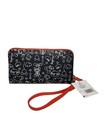 Disney Mickey Mouse Wristlet Wallet Black White Red Sketch New With Tag