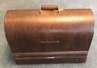 Singer Portable Sewing Machine With Bentwood Case   Ad627570 Vintage 1934 Works