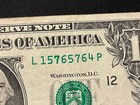 Over Inked    7     1 One Dollar Bill Series 2013 Mint Error
