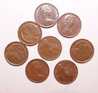 1968  1 Cent Australia Low Mint Only 19 Mm Minted Lot Of 8 Very High Value Coins