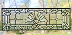 36  X 12  Stunning Handcrafted All Clear Stained Glass Beveled Window Panel