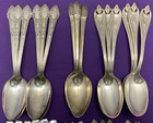 30 Silverplated Antique To Vintage Place   tablespoons 7 -8  No Monograms