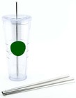 2 Venti Stainless Steel Cocostraw Replacement Straws 2qty For Hot   Cold Travel