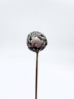 Antique Victorian Sterling Silver Ball Hatpin 7 1 2 