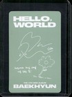 Exo Baekhyun - Hello World Album Official Photocard Kpop