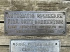 Globe   Viking  Standpipe  Automatic Sprinkler Fire Dept  Connection Plaques