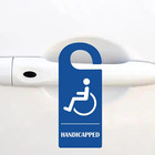 Handicap Parking Sign 3 5 X 8 5 Inch Disabled Permit Hanger Tag 2 Pcs Wheelchair