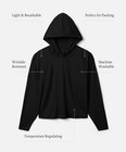 Unbound Merino Womans Ultralight Merino Hoodie Black --select Size--