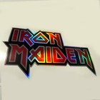 Iron Maiden Sticker Holographic Vinyl Decal Rock Band Music Logo 4 8x3 
