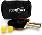 Ping Pong Set     2 Professional Wooden Paddles  3 Table Tennis Balls   Carry Case
