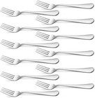 Heavy Duty Dinner Forks 18 0 Stainless Steel Salad Table Fork Set Of 12 Flatware