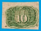United States 1863 2nd Issue 10 Cents Fractional Currency Note Fr  1234