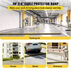 Vevor Rubber Cable Protector Ramp 4 Pack 1 Channel Speed Bump 40 In 18000 Lbs