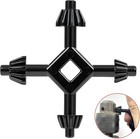 4 In 1 Drill Chuck Key Wrench 4 Way Hand Key Tool For Tighten Drills 3 8  1 2 