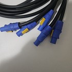 Lot Of 5 Adapter L6-20 Male Twist-lok To Powercon Blue Female Neutrik 3ft 
