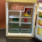 Vtg Ideal Petite Princess Dollhouse Furniture Kitchen Refrigerator Mcm Food 60s