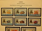 Lots Stamps Ajman Album Pages Collection  1965
