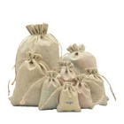 10 20 Burlap Bags With Drawstring Linen Jewelry Pouches Jute Hessian Party Favor