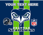 Seattle Seahawks Edible Image Topper For Cake  Edible Pre Cut Stickers