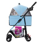 4-wheels Foldable Pet Stroller W cover  Pet Strolling Cart For Small medium Dogs