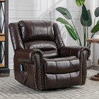 Swivel Rocker Recliner Chair Manual Glider Rocking Recliner With Heated Massage